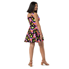 Load image into Gallery viewer, Flower Ghoul Skater Dress