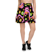 Load image into Gallery viewer, Flower Ghoul Skater Skirt