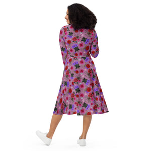 I'm A Hugger long sleeve midi dress