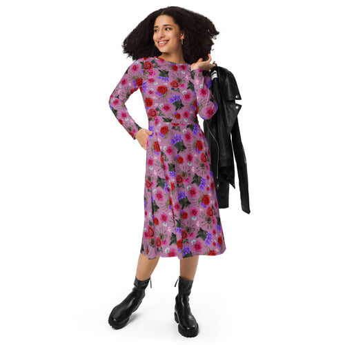 I'm A Hugger long sleeve midi dress