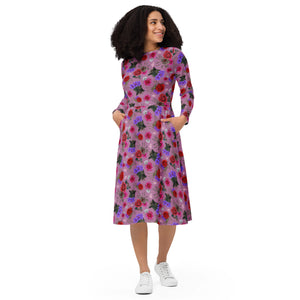 I'm A Hugger long sleeve midi dress