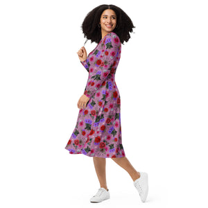 I'm A Hugger long sleeve midi dress