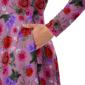I'm A Hugger long sleeve midi dress