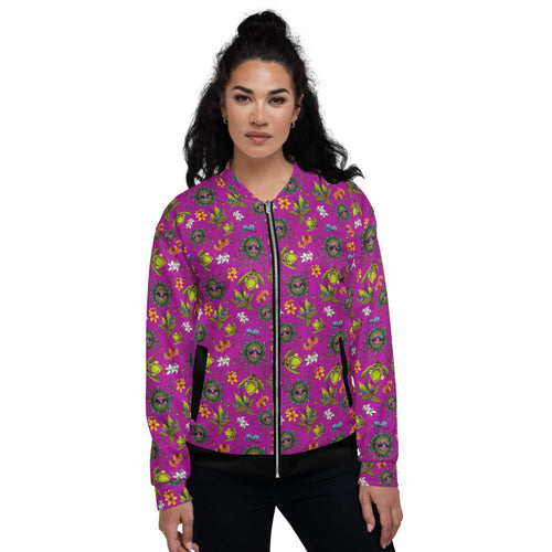 Feed Me Floral Unisex Bomber Jacket