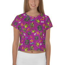 Load image into Gallery viewer, Feed Me Floral Crop Tee