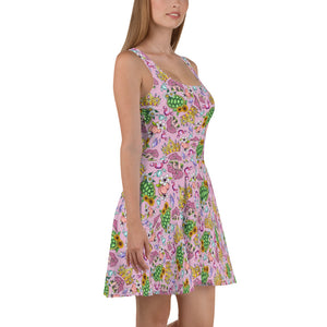 Pretty in Peach Skater Dress