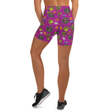 Load image into Gallery viewer, Feed Me Floral Yoga Shorts