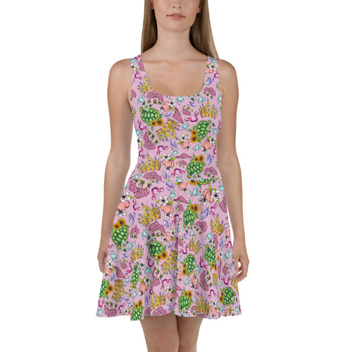 Pretty in Peach Skater Dress