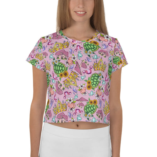 Pretty in Peach Crop Tee