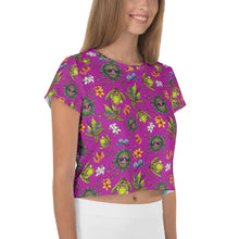Load image into Gallery viewer, Feed Me Floral Crop Tee