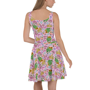 Pretty in Peach Skater Dress