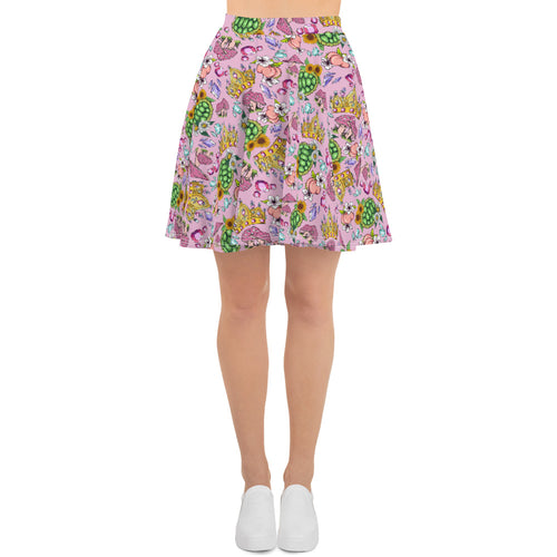 Pretty in Peach Skater Skirt