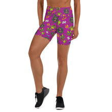 Load image into Gallery viewer, Feed Me Floral Yoga Shorts